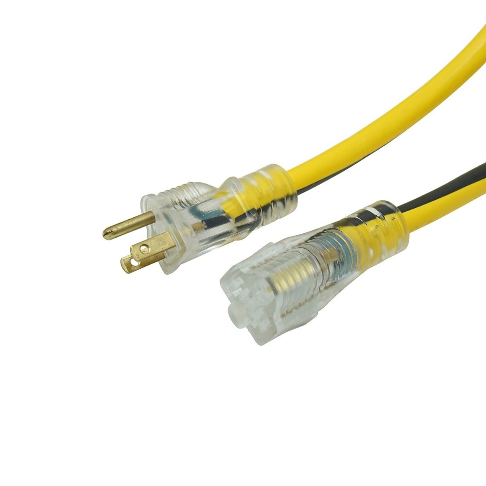 Yellow Jacket 100-Ft. Outdoor Extension Cord W/ Lighted Ends