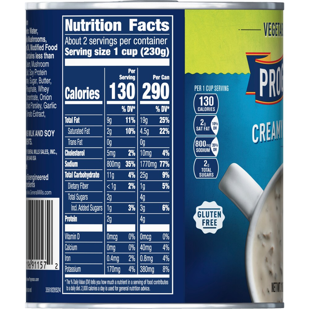 Progresso Vegetable Classics Creamy Mushroom Soup 18 Oz - Smiths Food And Drug